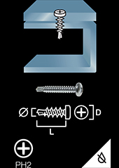 Tapping screw self-drilling