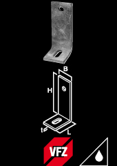 Concrete angle bracket