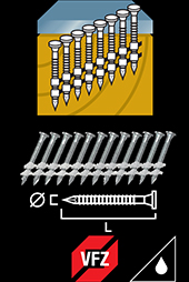 Anchor nail 34° Hot-dip galvanized
