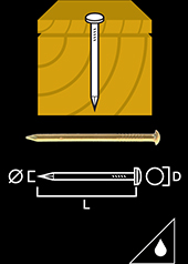 Brass pin