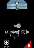 Button-headed rivet screw