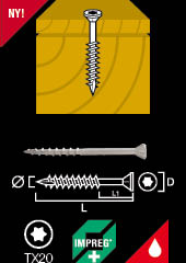 Decking screw Impreg®+