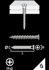 Drywall screw for plasterboard