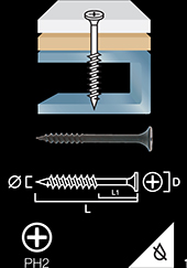 Drywall screw for steel special