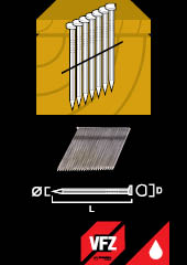 Framing nail 34° Wire collated