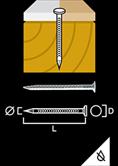 Jagged nail gypsum
