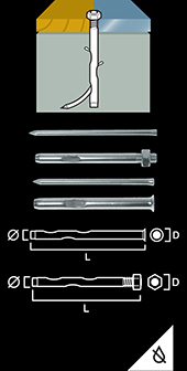 Lightweight concrete nail