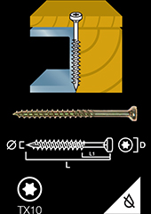 Moulding screw