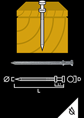 Nail bright duplex head
