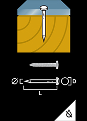 Nail lacquered round