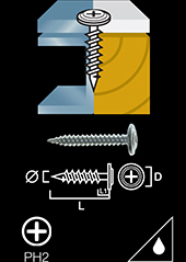 Wafer head screw Protec