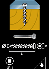 Window ledge screw