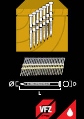 Framing nail 17°